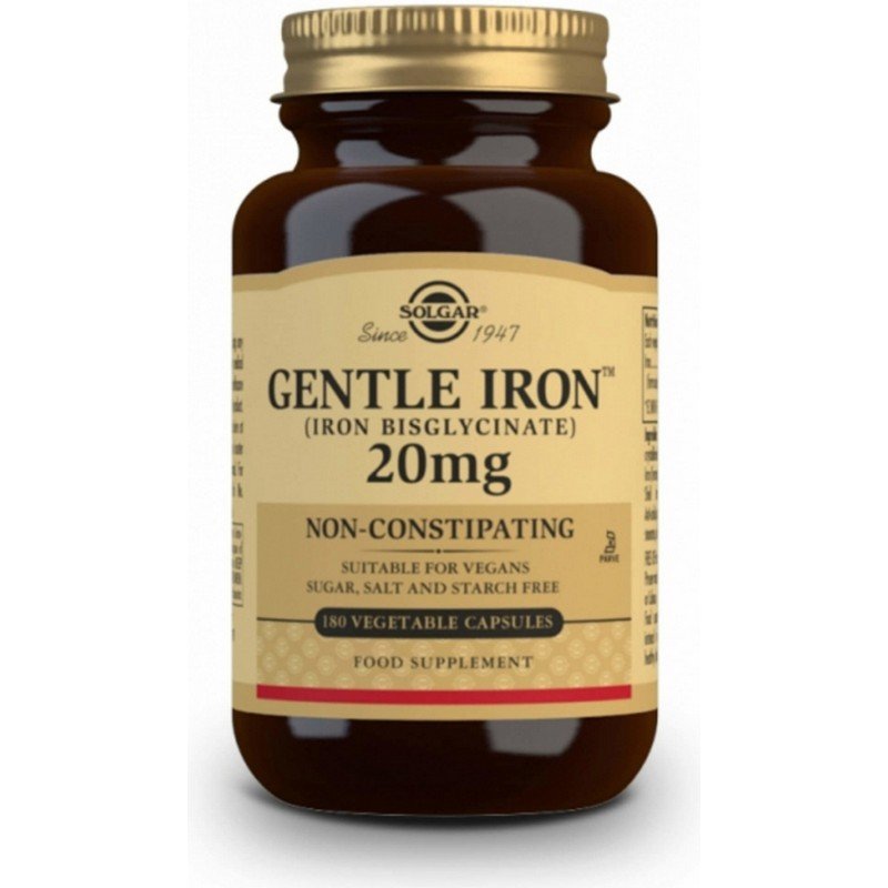 solgar gentle iron 20 mg 180 caps Solgar Gentle Iron 20 mg 180 caps