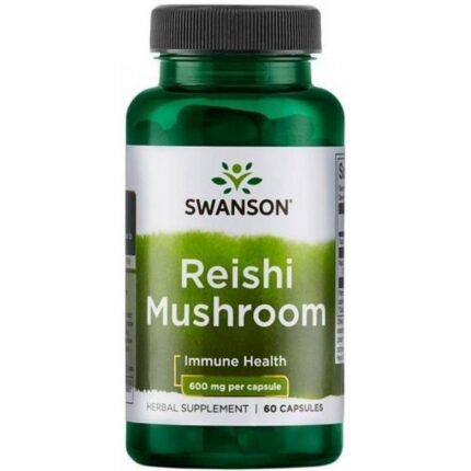 Swanson Reishi Mushroom 600 mg 60 Capsules