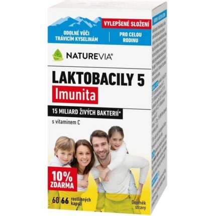 Swiss NatureVia Lactobacilli 5 Immunity 66 Capsules