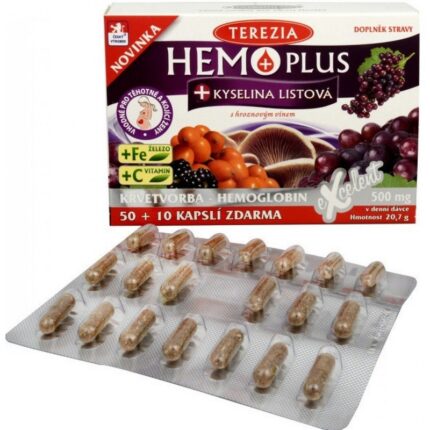 Terezia Company Hemo plus + folic acid + iron + vitamin C 60 capsules
