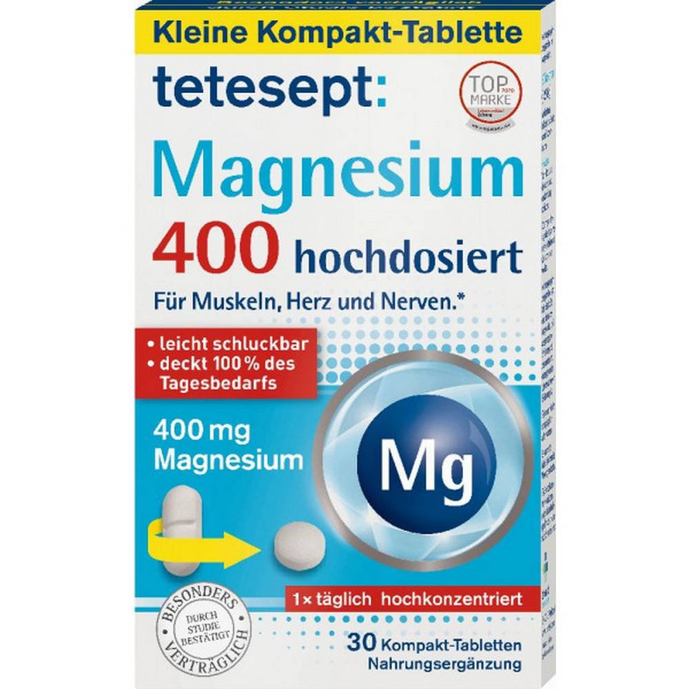 tetesept magnesium potassium 400 30 pcs Tetesept Magnesium Potassium 400 30 Pieces