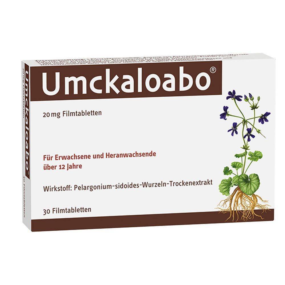umckaloabo 20 mg film coated tablets 30 pcs UMCKALOABO 20 mg film-coated tablets, 30 pcs
