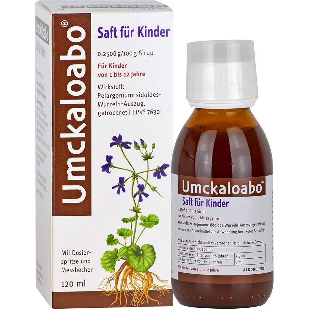 umckaloabo juice for children 120 ml UMCKALOABO juice for children, 120 ml