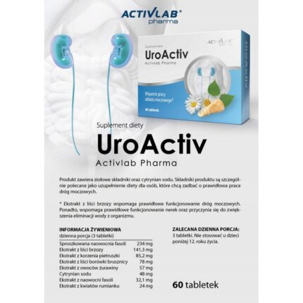 Activlab UroActiv Cranberry Urinary System 60 Capsules