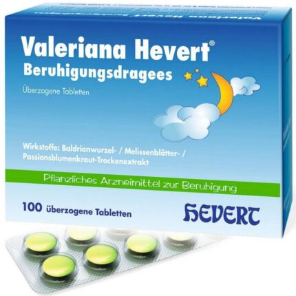 VALERIANA HEVERT calming dragees, 100 pcs
