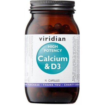 Viridian High Potency Calcium & D3 90 caps