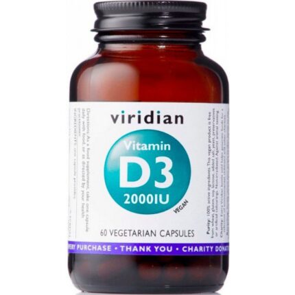 Viridian Vitamin D3 2000 IU 60 caps
