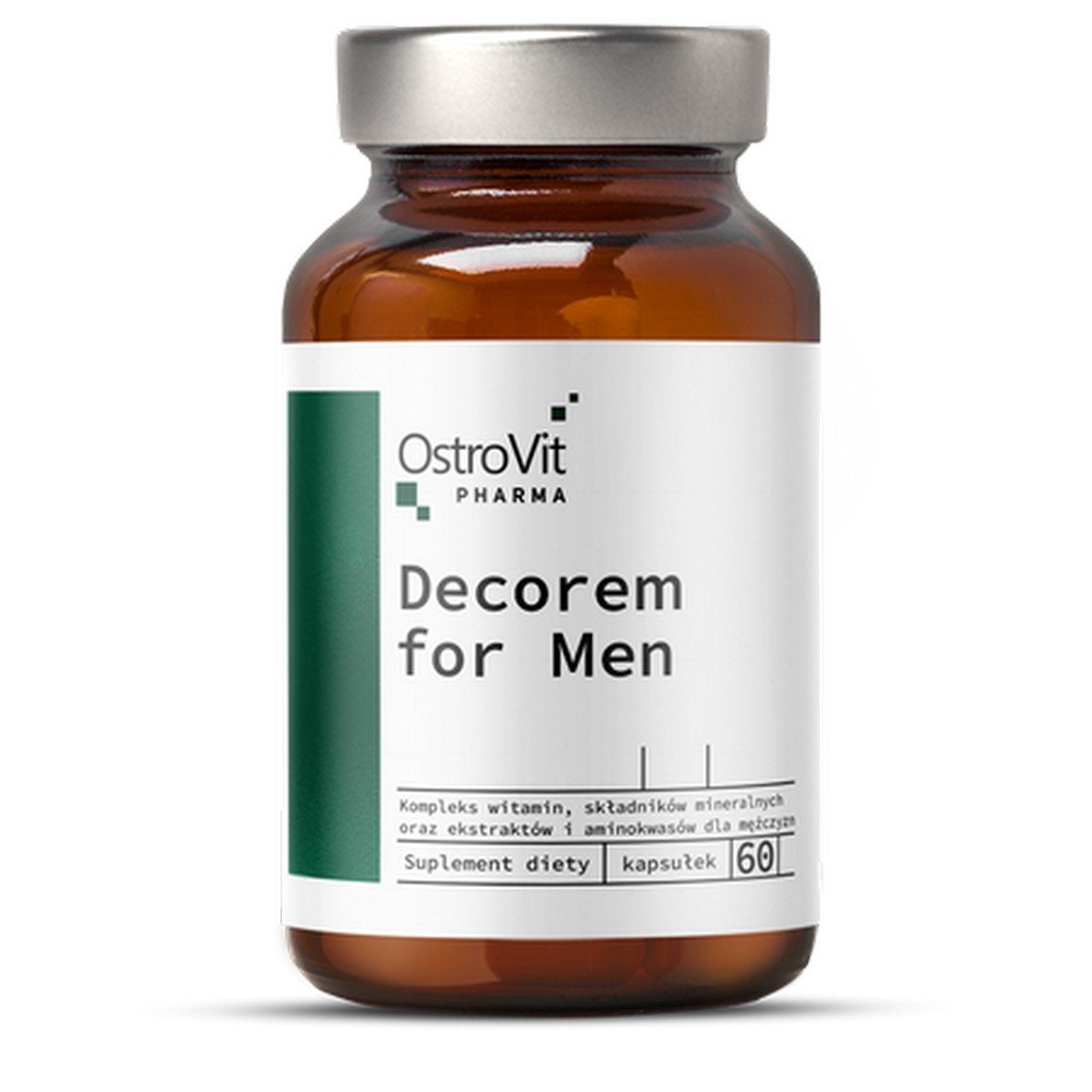 vitamins decorem for men multivitamins 28 g 60 ml 60 pcswitaminy decorem for men multiwitaminy 28 g 60 ml 60 szt OstroVit Vitamins Decorem For Men Multivitamin 28 g / 60 ml / 60 pcs