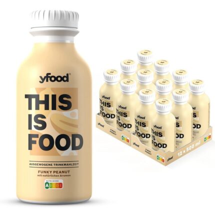 yfood Drink Funky Peanut – 12 x 500 ml