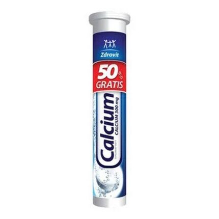 Zdrovit Calcium 300 mg Effervescent Tablets Lemon Flavor 20 Pieces