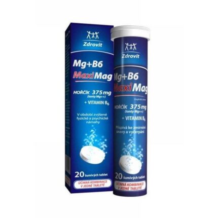 Zdrovit MaxiMag Magnesium 375 mg + B6 20 tbl