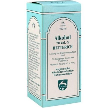 ALCOHOL 70% V/V Hetterich, 100 ml