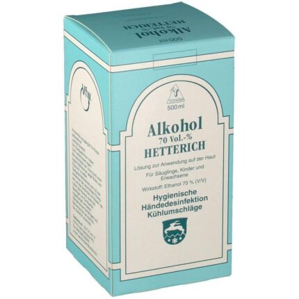 ALCOHOL 70% V/V Hetterich, 500 ml