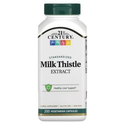 21st Century, Standardized Milk Thistle Extract, 200 Vegetarian Capsules, 21st Century, Standardisiertes Mariendistelextrakt