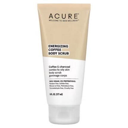 ACURE, Energizing Coffee Body Scrub, 6 fl oz (177 ml), ACURE, Энергетический скраб для тела с кофе