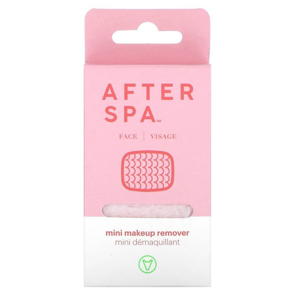 AfterSpa, Mini Makeup Remover, Pink, 1 Cloth, AfterSpa, Mini-Make-up-Entferner, Pink AfterSpa, Mini Makeup Remover, Pink, 1 Cloth, AfterSpa, Mini-Make-up-Entferner, Pink