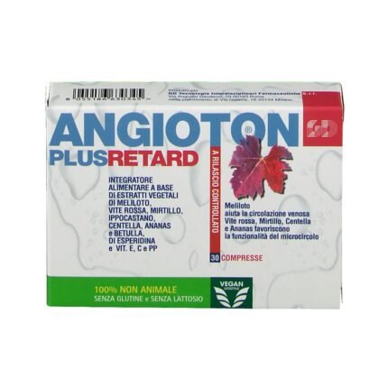 Angioton Plus Retard Circulation Supplement 30 Tablets, Angioton Plus Retard Integratore Circolazione 30 Compresse