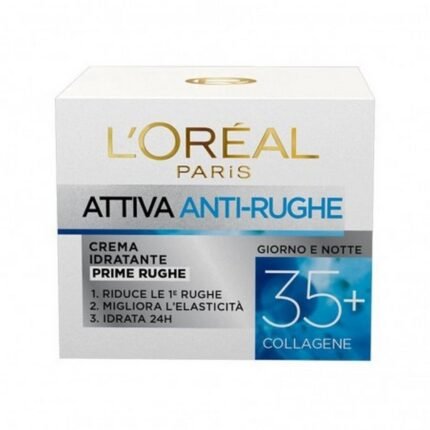 Attiva Antirughe 35, + Collagen Day And Night Antiwrinkle, 50, Ml, Attiva Antirughe 35, + Kolagen Przeciwzmarszczkowy na dzień i na noc, 50, Ml