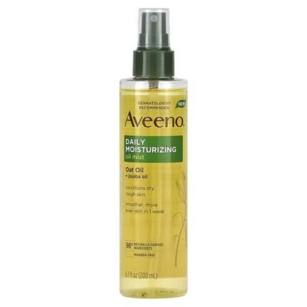 Aveeno, Daily Moisturizing Oil Mist, Oat Oil + Jojoba Oil, 6.7 fl. oz. (200 ml), Aveeno, Ежедневный увлажняющий масляный спрей, овсяное масло и масло жожоба, 200 мл (6