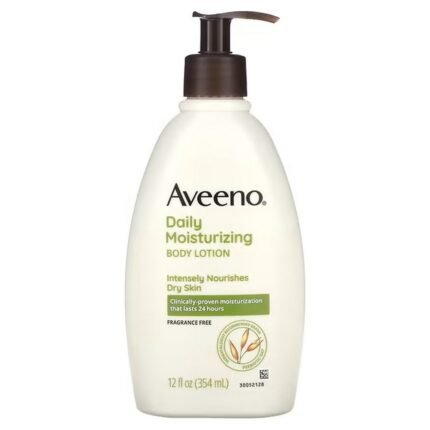 Aveeno, Daily Moisturizing Lotion, Daily Moisturizing Lotion, Fragrance Free, 12 fl oz (354 ml), Aveeno, увлажняющий лосьон для ежедневного применения, без отдушки