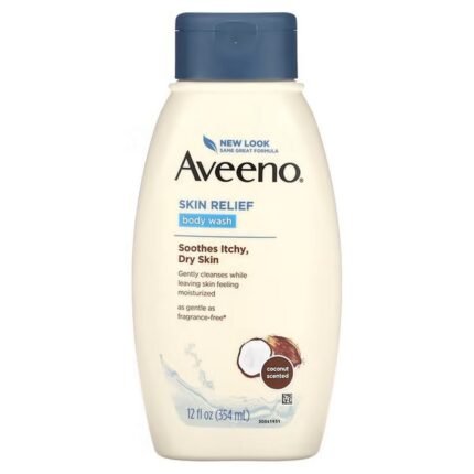 Aveeno, Skin Relief, Gentle Shower Gel, Nourishing Coconut, 12 fl. oz (354 ml), Aveeno, Skin Relief, гель для душа с мягким ароматом, питательный кокос