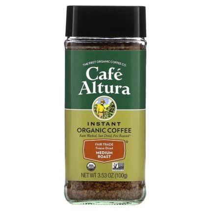 Cafe Altura, Organic Instant Coffee, Medium Roast, Freeze Dried, 3.53 oz (100 g), Cafe Altura, Bio-Instantkaffee, mittlere Röstung, gefriergetrocknet, 100 g (3