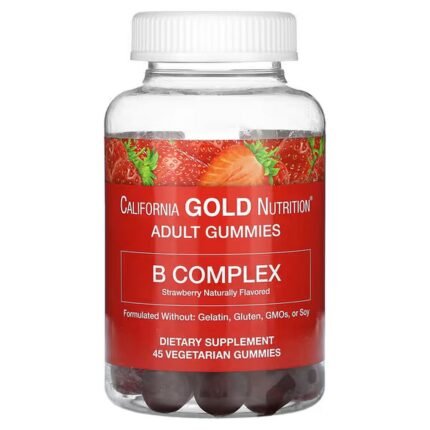 California Gold Nutrition, B complex fruit gums, 45 fruit gums, California Gold Nutrition, Жевательные таблетки с комплексом витаминов группы B