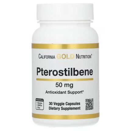 California Gold Nutrition, Pterostilbene, Pterostilbene, 50 mg, 30 Vegetarian Capsules, California Gold Nutrition, Pterostilbene, Pterostilben, 50 mg