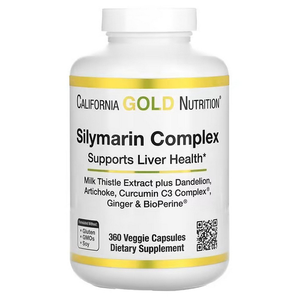 California Gold Nutrition, Silymarin Complex, Milk Thistle Extract and Dandelion, 360 Vegetarian Capsules, California Gold Nutrition, комплекс с силимарином, экстракт расторопши и одуванчик California Gold Nutrition, Silymarin Complex, Milk Thistle Extract and Dandelion, 360 Vegetarian Capsules, California Gold Nutrition, комплекс с силимарином, экстракт расторопши и одуванчик