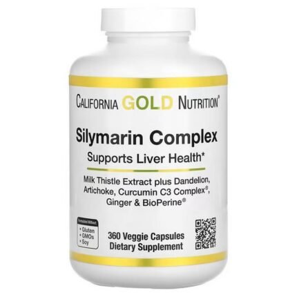 California Gold Nutrition, Silymarin Complex, Milk Thistle Extract and Dandelion, 360 Vegetarian Capsules, California Gold Nutrition, Silymarin-Komplex, Mariendistelextrakt und Löwenzahn