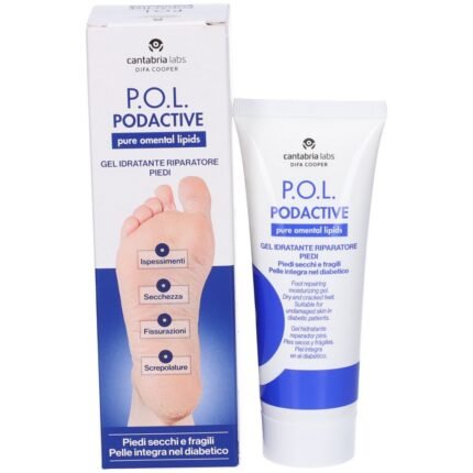 Cantabria Labs P.O.L. Podactive Moisturizing Foot Repair Gel (75 ml), Cantabria Labs P.O.L. Podactive Gel Idratante Riparatore Piedi (75 ml)