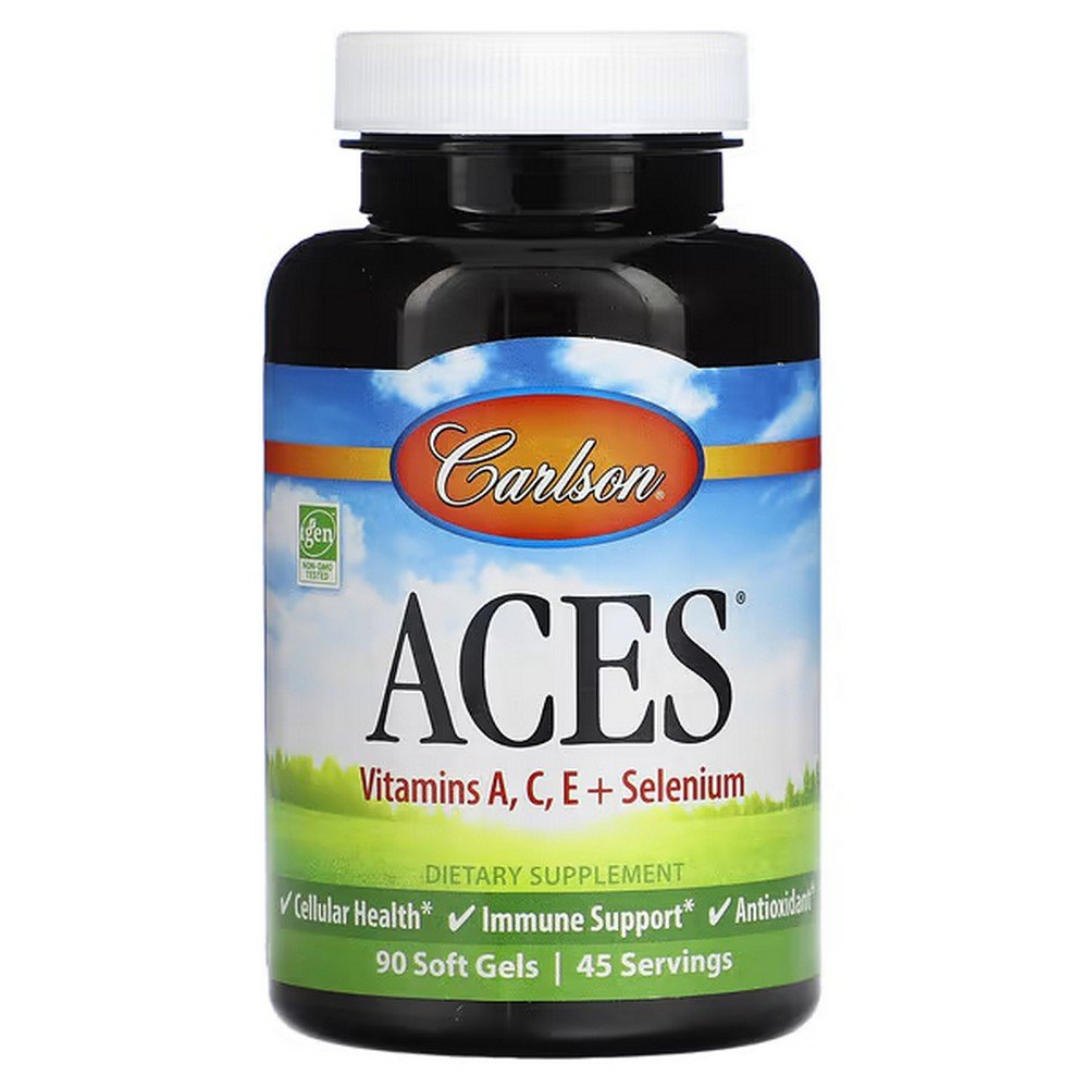 Carlson, ACES, Vitamin A, C, E + Selenium, 90 softgels, Carlson, ACES, витамины A, C, E и селен Carlson, ACES, Vitamin A, C, E + Selenium, 90 softgels, Carlson, ACES, витамины A, C, E и селен