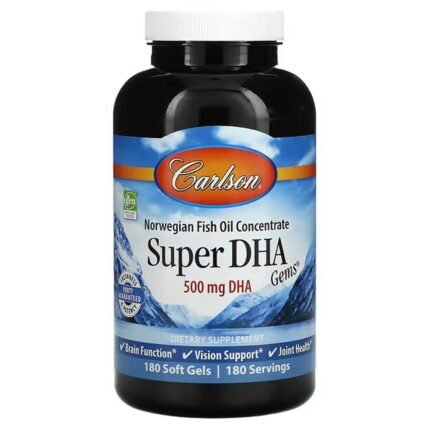 Carlson, Super DHA Gems, 180 Softgels, Carlson, Super-DHA Gems, 500 мг