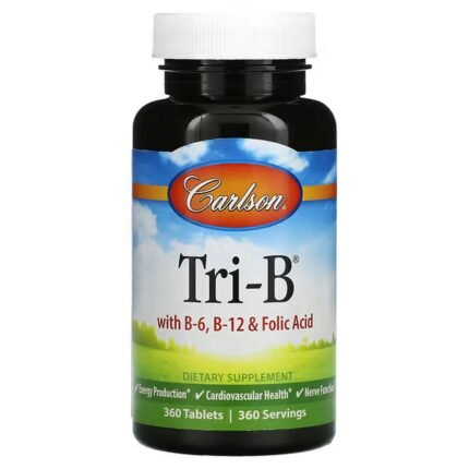 Carlson, Tri-B with B6, B12 and Folic Acid, 360 tablets, Carlson, Tri-B, комплекс с витаминами B6, B12 и фолиевой кислотой