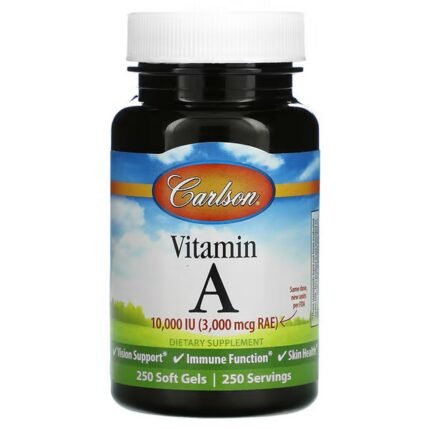 Carlson, Vitamin A, 10, 000 IU, 250 Softgels, Carlson, Витамин A, 10 000 МЕ