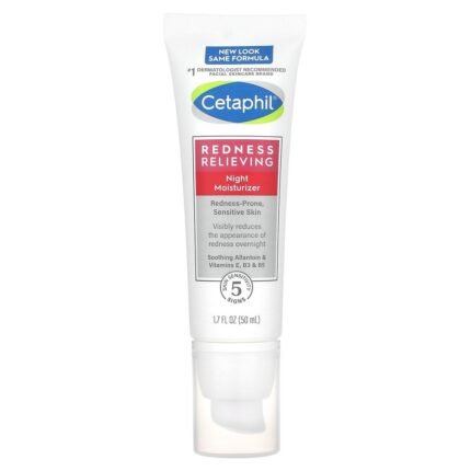 Cetaphil, Redness Relieving, Night Moisturizer, 1.7 fl oz (50 g), Cetaphil, Redness Relieving, Rötungen reduzierende Feuchtigkeitspflege für die Nacht, 50 g (1