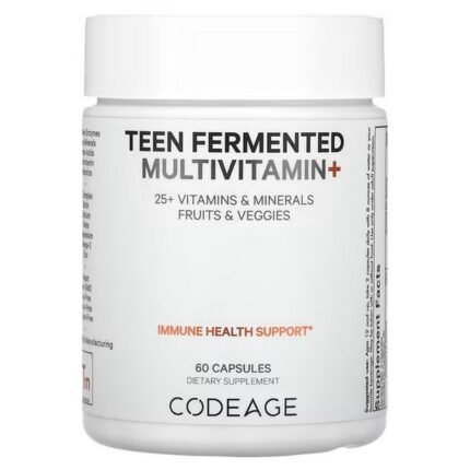 Codeage, Fermented Teen Multivitamin, 25+ Vitamins, Minerals, 60 Capsules, Codeage, Ферментированный мультивитаминный комплекс для подростков, 25+ витаминов, минералы