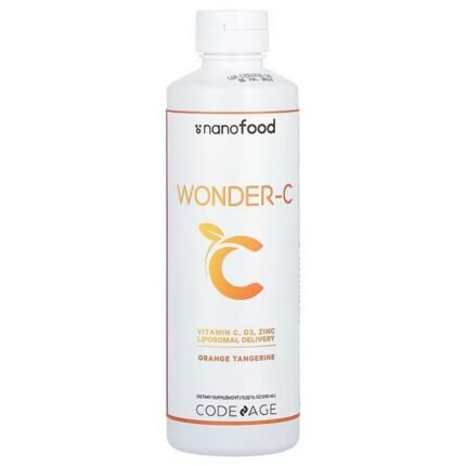Codeage, Nanofood, Wonder-C, Nano-Food, Vitamin C, Orange-Mandarin, 450 ml (15.22 fl. oz.), Codeage, Nanofood, Wonder-C, добавка с витамином C, со вкусом апельсина и мандарина, 450 мл (15