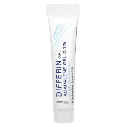 Differin, Adapalene Gel 0.1 % Acne Treatment, (15 g), Differin, Adapalene Gel 0.1 % Acne Treatment, Adapalen-Gel 0, 1%, Aknebehandlung, ohne Duftstoffe
