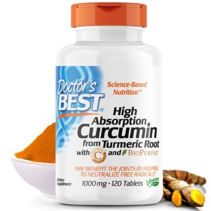 Doctor’s Best, High Absorption Curcumin, 1, 000 mg, 120 Vegetable Capsules (500 mg per capsule), Doctor’s Best, Куркумин с высокой усвояемостью, 1000 мг