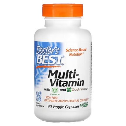Doctor’s Best Multivitamin with Vitashine D3 and Quatrefolic, 90 Veggie Capsules, Doctor’s Best, мультивитаминный комплекс с Vitashine D3 и Quatrefolic