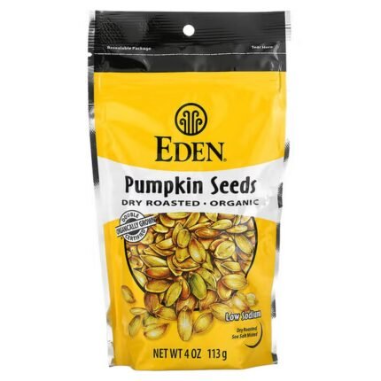 Eden Foods, Organic Pumpkin Seeds, Roasted Fat Free, 113g, Eden Foods, Bio-Kürbiskerne, Fettfrei geröstet