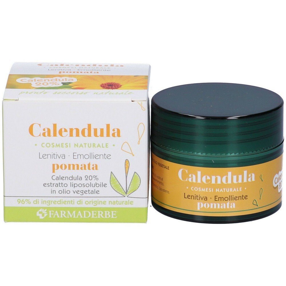 Farmaderbe Calendula Soothing Emollient Ointment 75 ml, Farmaderbe Calendula Pomata Emolliente Lenitiva 75 ml Farmaderbe Calendula Soothing Emollient Ointment 75 ml, Farmaderbe Calendula Pomata Emolliente Lenitiva 75 ml