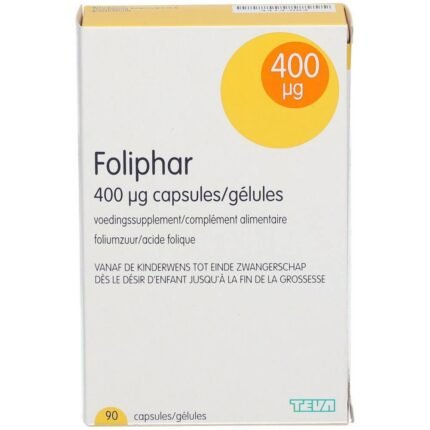 Foliphar Acide Folique 400µg 90