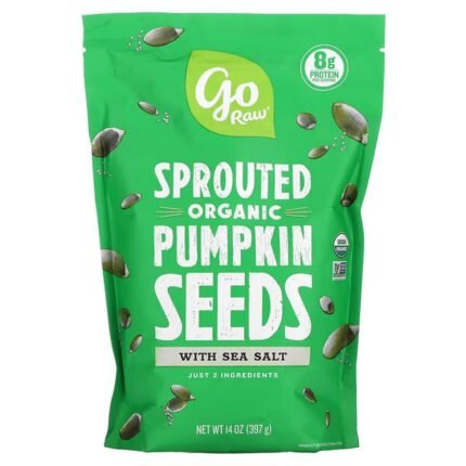 Go Raw, Organic Sprouted Pumpkin Seeds with Sea Salt, 14 oz (397 g), Go Raw, Organic Sprouted Pumpkin Seeds with Sea Salt, Gekeimte Bio-Kürbiskerne mit Meersalz