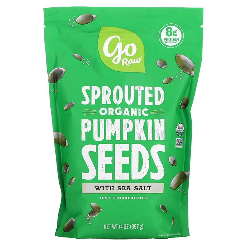 Go Raw, Organic Sprouted Pumpkin Seeds with Sea Salt, 14 oz (397 g), Go Raw, Organic Sprouted Pumpkin Seeds with Sea Salt, Gekeimte Bio-Kürbiskerne mit Meersalz Go Raw, Organic Sprouted Pumpkin Seeds with Sea Salt, 14 oz (397 g), Go Raw, Organic Sprouted Pumpkin Seeds with Sea Salt, Gekeimte Bio-Kürbiskerne mit Meersalz
