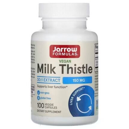 Jarrow Formulas, Vegan Milk Thistle, milk thistle, vegan, 150 mg, 100 vegetable capsules, Jarrow Formulas, Vegan Milk Thistle, Mariendistel, vegan, 150 mg