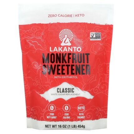 Lakanto, Monkfruit Sweetener with Erythritol, Classic, 454 g (16 oz.), Lakanto, Monkfruit Sweetener with Erythritol, Mönchsfrucht-Süßstoff mit Erythrit, Classic