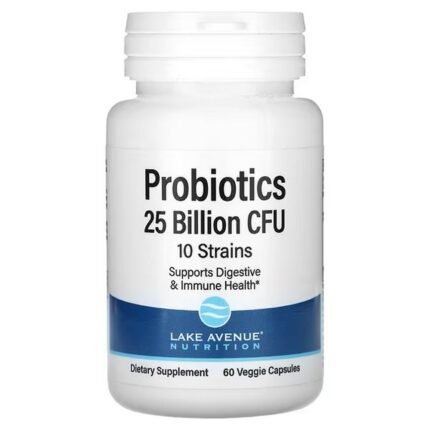 Lake Avenue Nutrition, Probiotics, Probiotics, Blend of 10 Strains, 60 Vegetable Capsules, Lake Avenue Nutrition, Пробиотики, пробиотики, смесь 10 штаммов