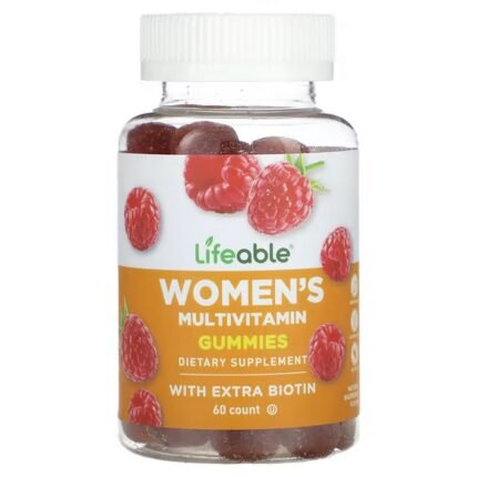 Lifeable, Women’s Multivitamin, Natural Raspberry, 60 Gummies, Lifeable, Women’s Multivitamin, natürliche Himbeere